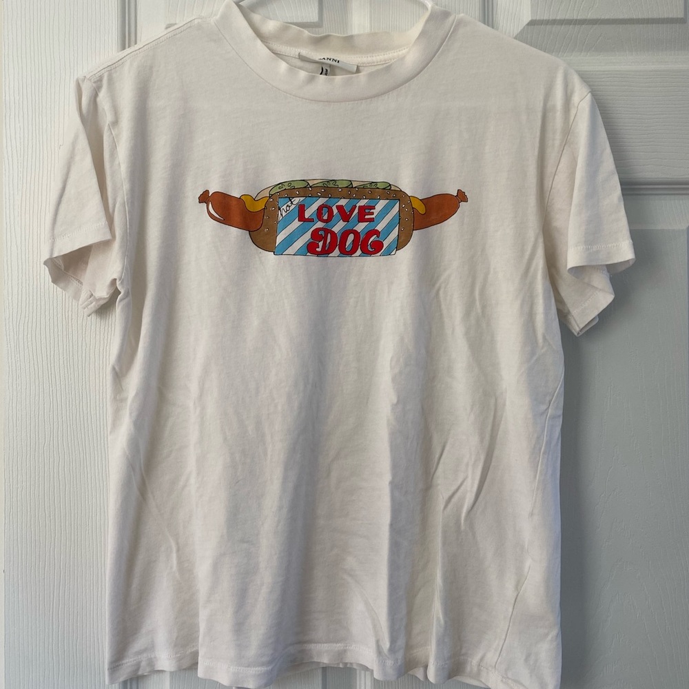 Ganni Graphic Tee Lovedog